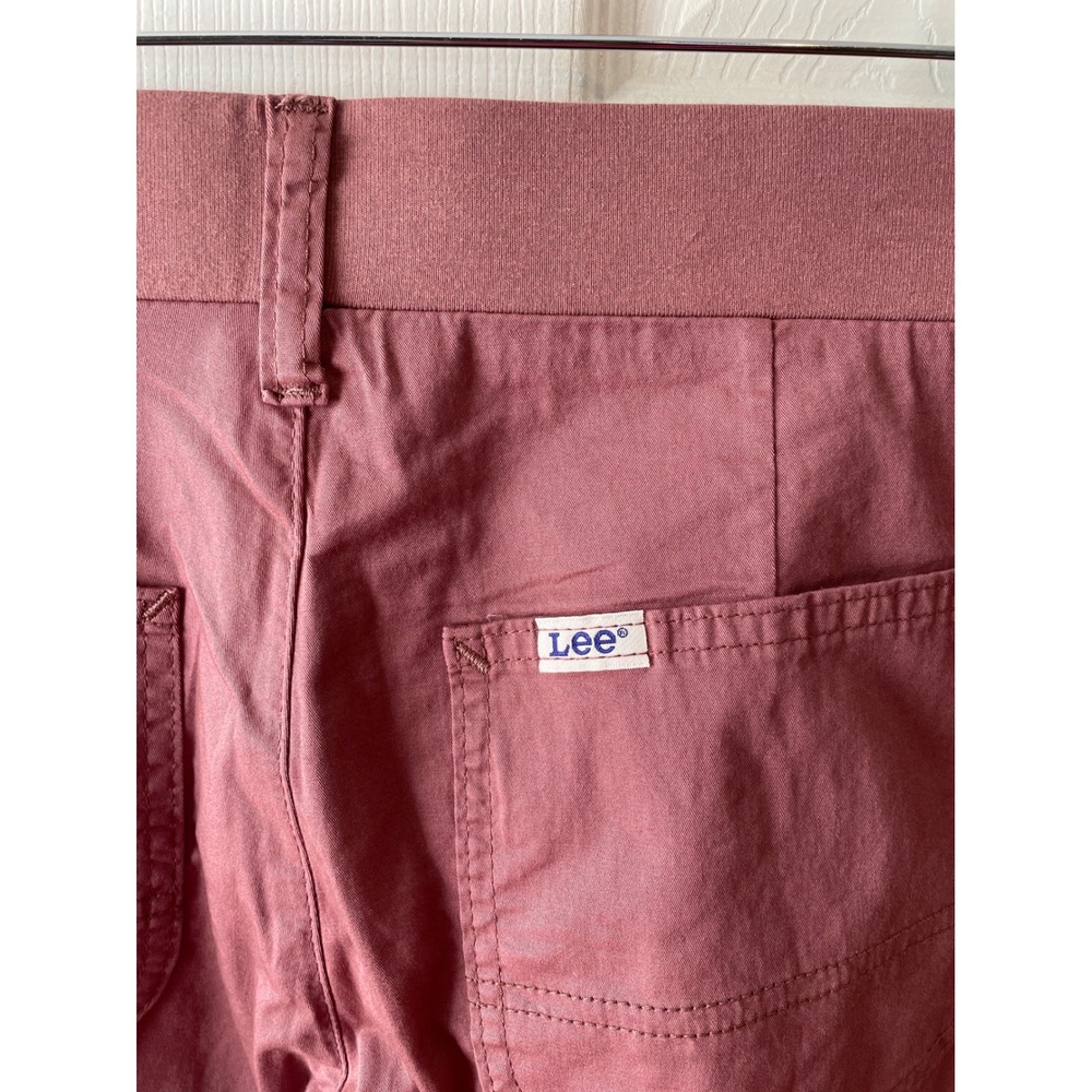Lee Ultra Lux Comfort Bermuda Shorts Henna Pink Flex-To-Go 4M 9" Inseam New - Picture 9 of 15